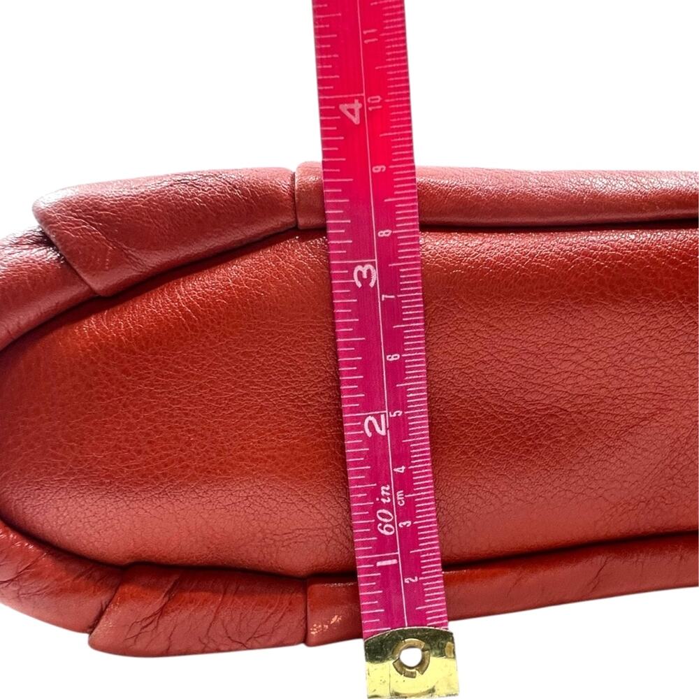 Coach Leather Satchel Orange Crossbody Shoulder Bag Purse F1298-18841 - Picture 15 of 16